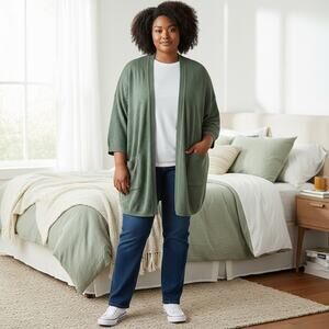 Old Navy Open Front Cardigan Womens XXL Work Casual Errands Capsule Minimalist